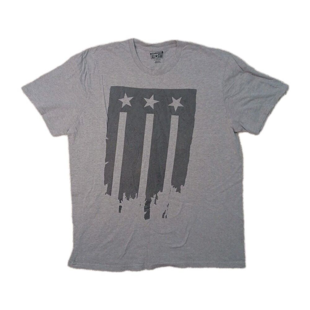 Converse All Star Mens XXL Shirt American Flag Chuck Taylor Graphic 2XL T-Shirt